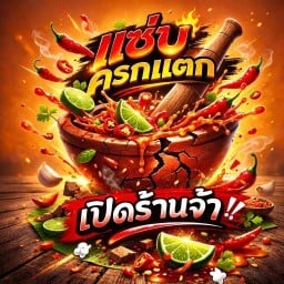 ส้มตำแซ่บครกแตก