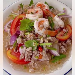 ยำวุ้นเส้นกุ้ง