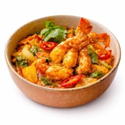 ปูม้า ผัดพริกแกงแดง
