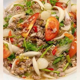 ยำวุ้นเส้นหมูสับ