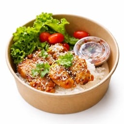 ชุดข้าว ไก่ย่างรมควัน