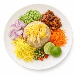 ข้าวคลุกกะปิ เนื้อปูม้า