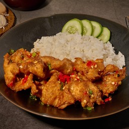 หมูชิ้นคั่วพริกเกลือพันธุ์แท้