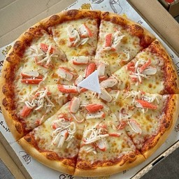 พิซซ่าปูอัดชีส (ปูอัด+ชีส)