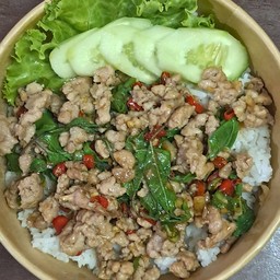 ข้าวกระเพราหมูสับ