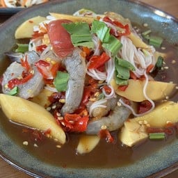 ตำซั่วหน่อไม้กุ้งสด