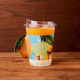 Mayongchid Yogurt Panna Cotta Frappé มะยงชิดปั่นใส่พานนาคอตต้าโยเกิร์ต (16 Oz)