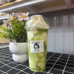 มะพร้าวนมสดปั่น ชาเขียว