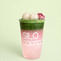 มัทฉะ ลิ้นจี่กุหลาบ โซดา