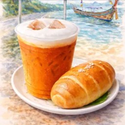 ลดเป็นคู่ Thai tea คู่ Shiopan