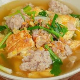 แกงจืดไข่น้ำหมูสับ