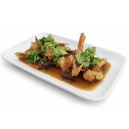 กุ้งทอด ราดน้ำซอสมะขาม