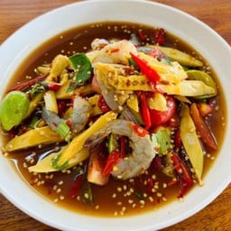 ตำหน่อไม้กุังสด