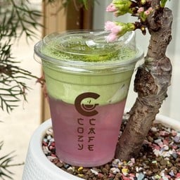 มัทฉะวิปโฟม น้ำมะพร้าวสีชมพู 🌸