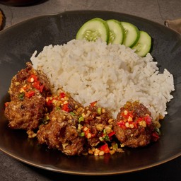 เนื้อปั้นคั่วพริกเกลือพันธุ์แท้