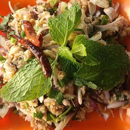 ลาบปลาดุกอบโอ่ง