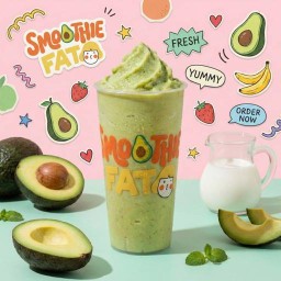 Smoothie FAT น้ำผลไม้ปั่น 100% บางใหญ่