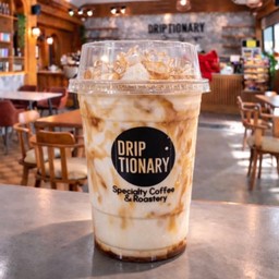 นมคาราเมลเย็น