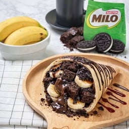 เครปเย็น (กล้วย+ไมโล+โอริโอ้)