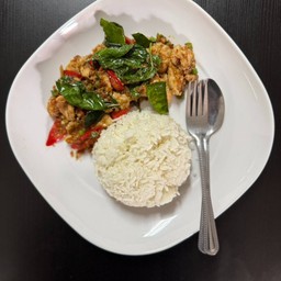 ข้าวราดน้ำพริกแซลมอน