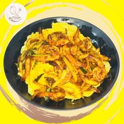 ข้าวไข่ข้น พริกเผากุ้ง