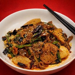 M หม่าล่าผัดแห้งชุดเนื้อ Mala Xiang Gua Beef Set