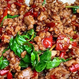 กะเพราเนื้อสับ