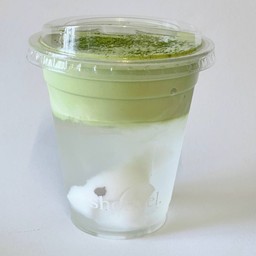 Matcha coconut latte