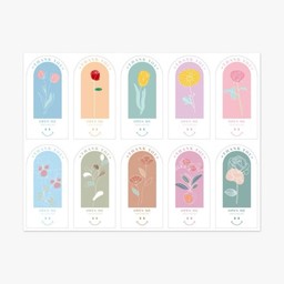 สติ๊กเกอร์ThankYou 10ดวง ลายC (สต้อก1)