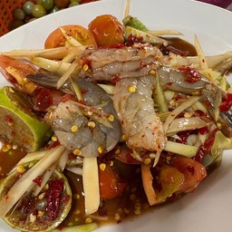 ตำกุ้งสด