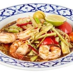 ตำแตงกุ้งสุก