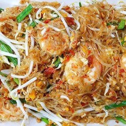 วุ้นเส้นผัดไทยกุ้งสด