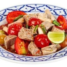 ตำไหลบัวหมูยอไข่แดงเค็ม