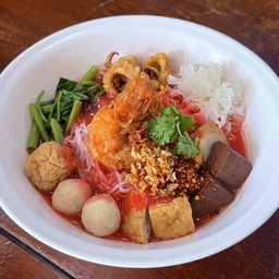 เย็นตาโฟ กุ้งทอด