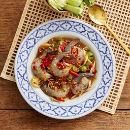 ตำกุ้งสด