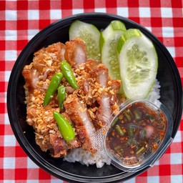 ร้านทอดFULL ข้าวหมูทอดกระเทียม