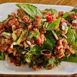 ก้อยเสือขมๆแห้งๆรสจัดขมเผ็ด