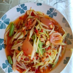 ส้มตำไทยรสเปรี้ยวหวาน