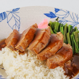 ข้าวหน้าเป็ดพะโล้ Pot Stewed Duck over Rice.