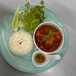 ข้าวซี่โครงหมูอบซอส