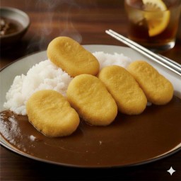 ข้าวแกงกะหรี่หน้านักเก็ตไก่