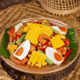 ตำข้าวโพดไข่เค็ม