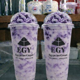 บลูเบอร์รี่ นมสดปั่น