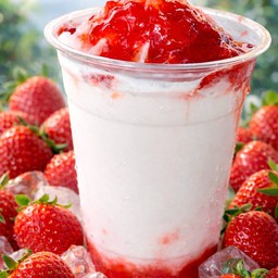 นมสดปั่นสตอเบอรี่