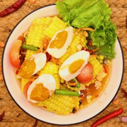 ตำข้าวโพดไข่เค็ม