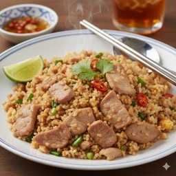 ข้าวผัดหมูชิ้น