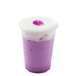 L ลาเต้มันม่วง(เย็น)