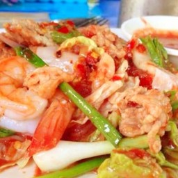 หม่าล่า สุกี้แห้งกุ้งหม่าล่า