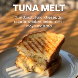 Grilled tuna melt sourdough