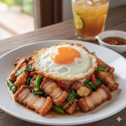 ข้าวกะเพราหมูกรอบ